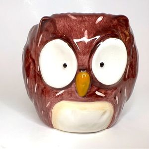 *3/$20* Pier 1 Imports Earthenware Owl Mug Succulent Planter Pen Holder *flaws